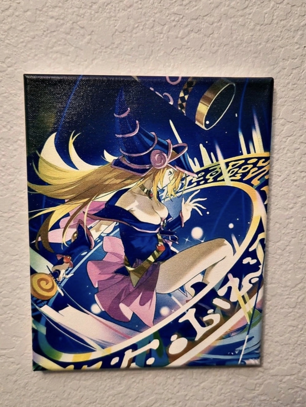 Dark Magician Girl Canvas Print Blue & Pink